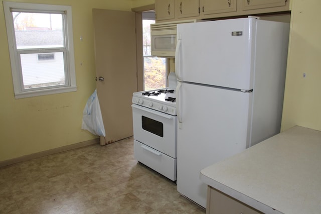 kitchen with white appliances