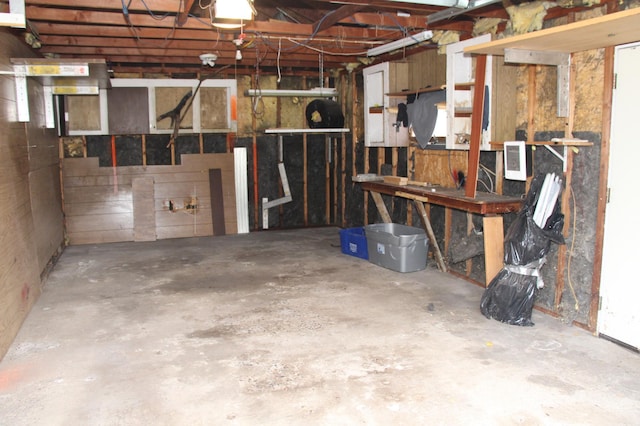 view of basement