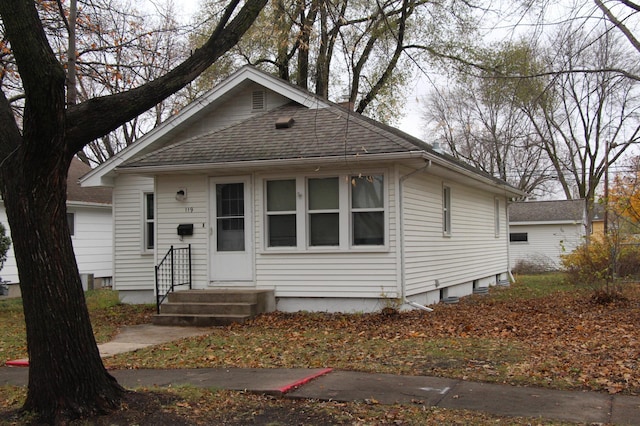 view of bungalow