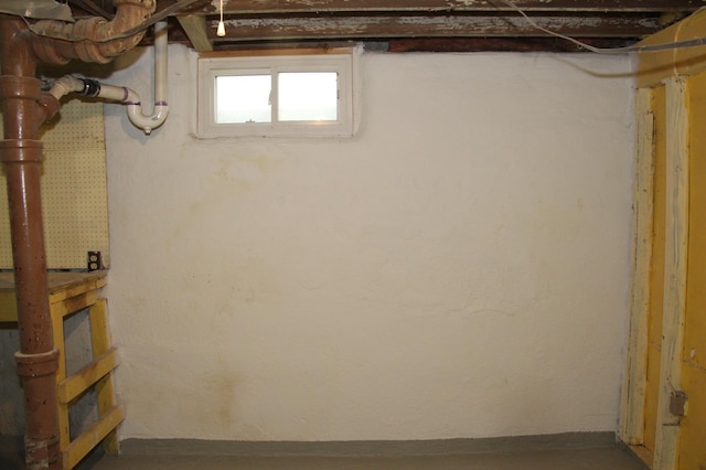 view of basement