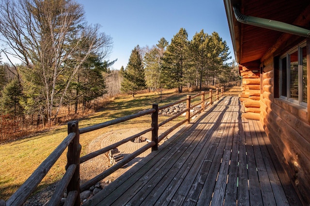 view of deck