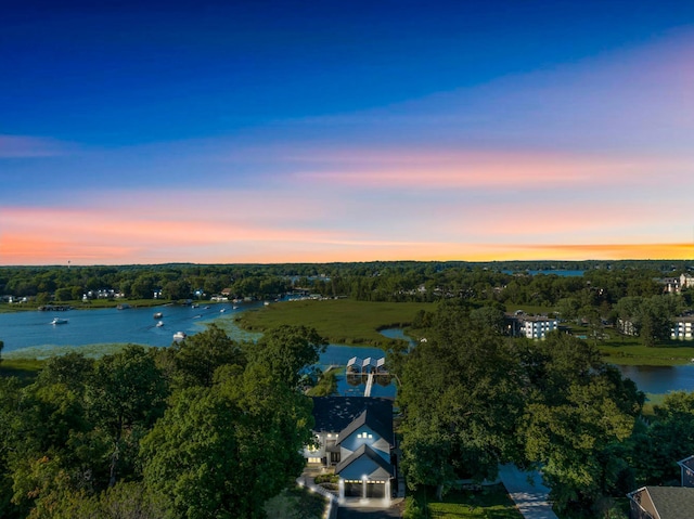 4756 Kildare Rd, Mound, MN 55364 - aerial view at dusk of a water view