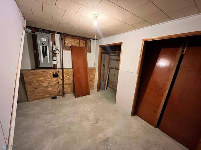 view of basement