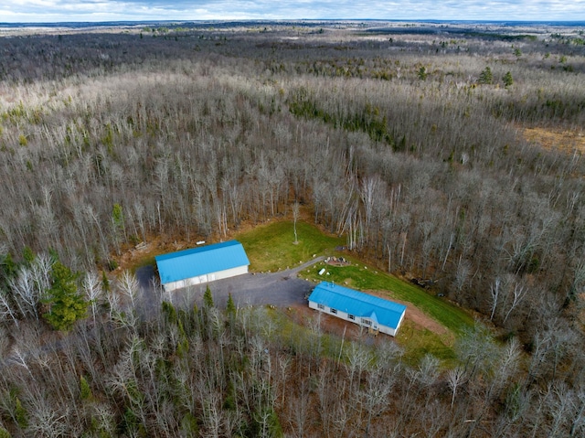11242 Pierce Rd, Solon Springs, WI 54873 - overview of rural landscape with a forest