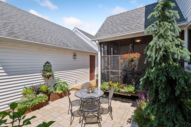 5006 Sheridan Ave S, Minneapolis, MN 55410 - view of patio featuring a sunroom and outdoor dining area