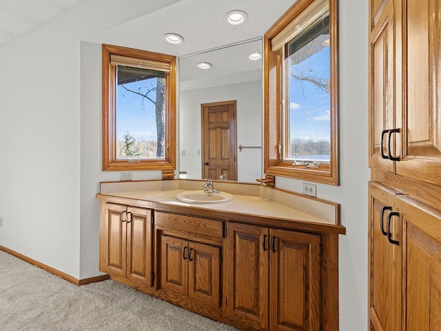 bathroom featuring vanity