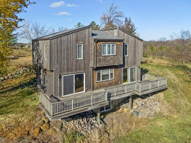 view of rear view of property