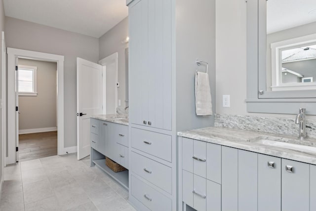 bathroom with vanity