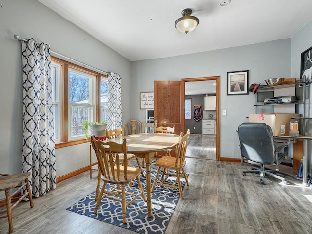 dining room featuring hardwood / wood-style floors