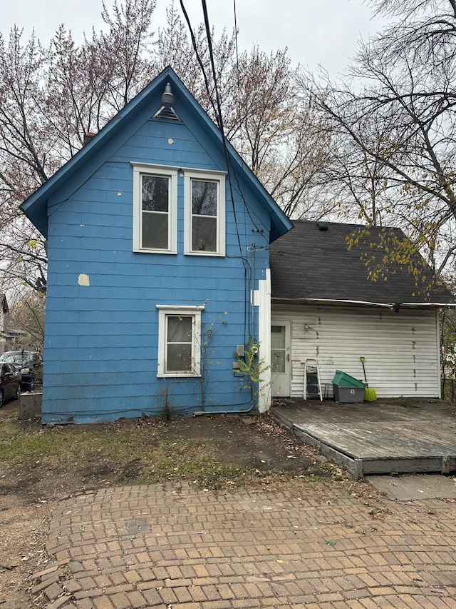 view of rear view of property