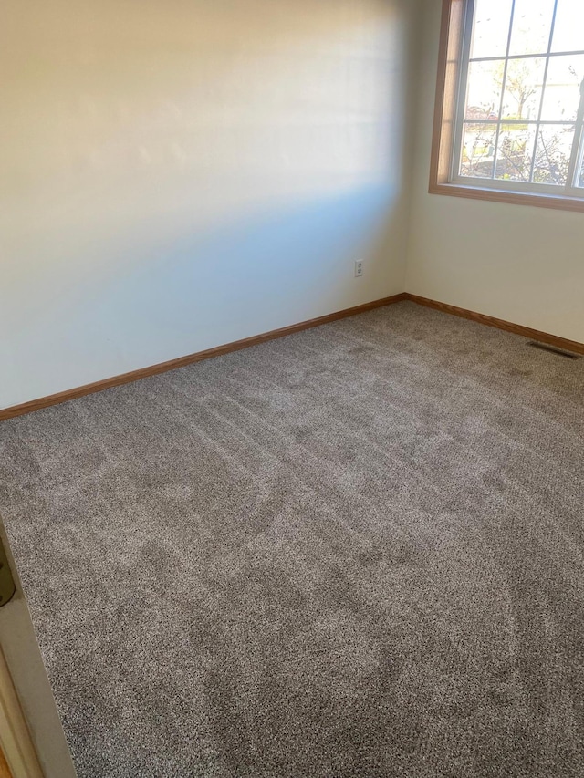 view of carpeted empty room