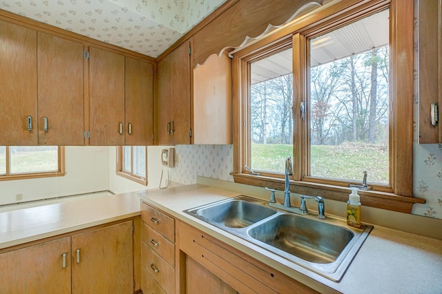 kitchen featuring sink