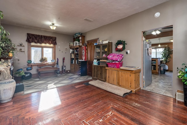 interior space featuring hardwood / wood-style flooring