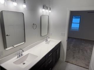 bathroom with vanity