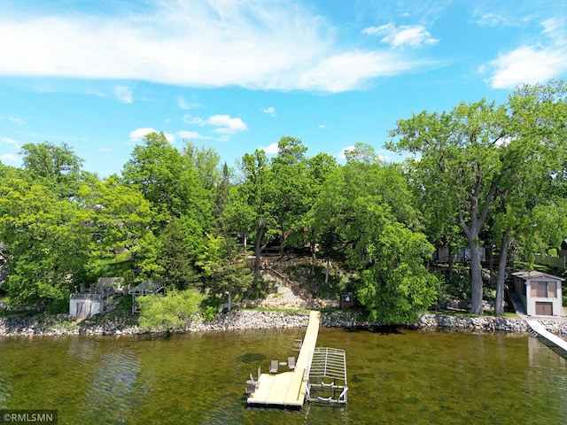 8947 Ingram Ave NW, Annandale, MN 55302 - dock with a water view and view of scattered trees