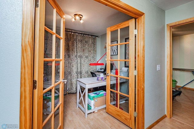 interior space featuring hardwood / wood-style floors