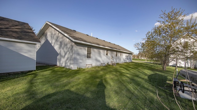 view of property exterior featuring a yard