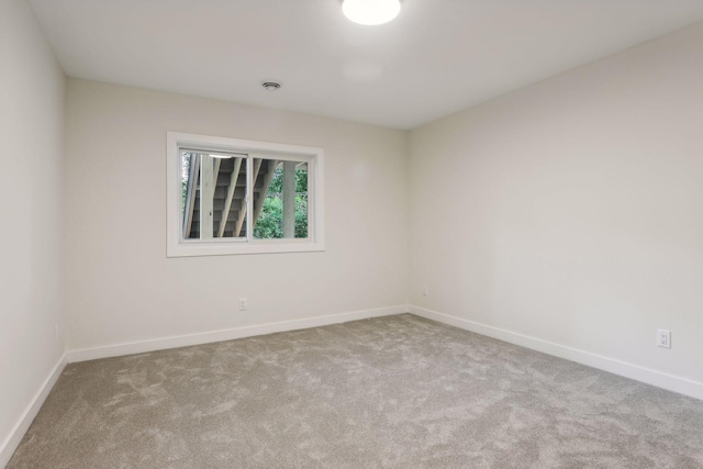 view of carpeted empty room