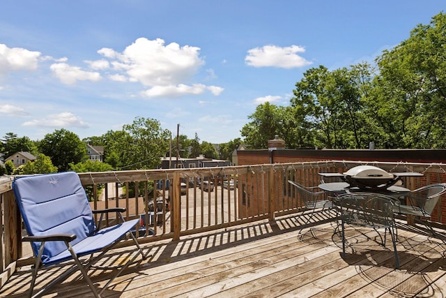 view of wooden terrace