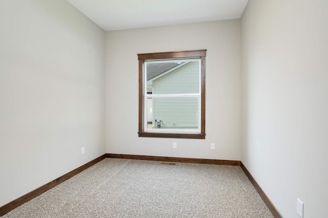 view of carpeted empty room