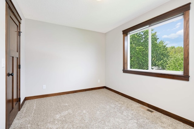 empty room featuring carpet floors