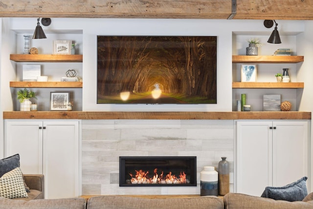 21360 Christmas Ln, Shorewood, MN 55331 - details featuring a fireplace