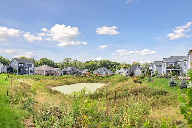 view of yard featuring a residential view