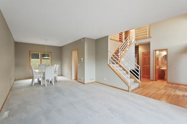 unfurnished dining area with hardwood / wood-style flooring