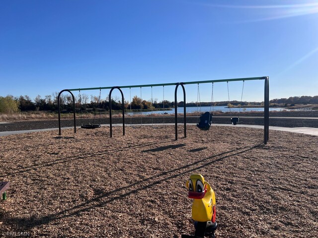 view of community with a playground