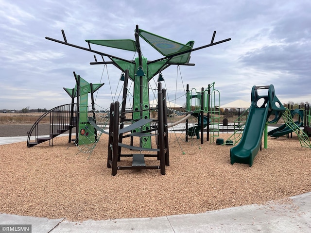 view of jungle gym