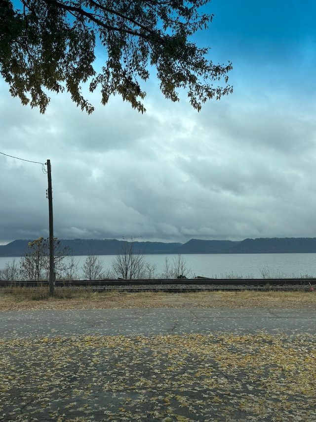 property view of water with a mountain view