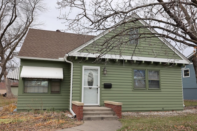 view of bungalow-style house