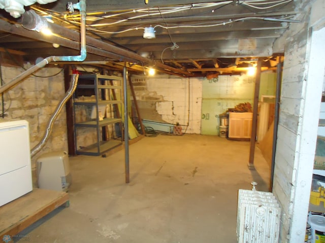 view of basement