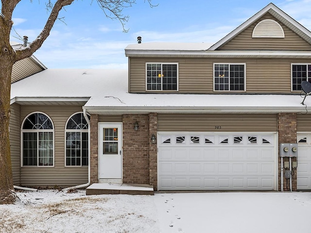 view of front of house featuring a garage