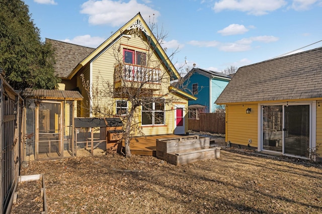 view of rear view of house