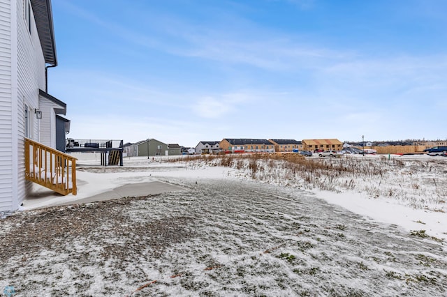 view of snowy yard