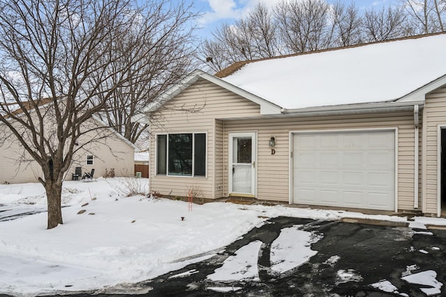 ranch-style house with an attached garage