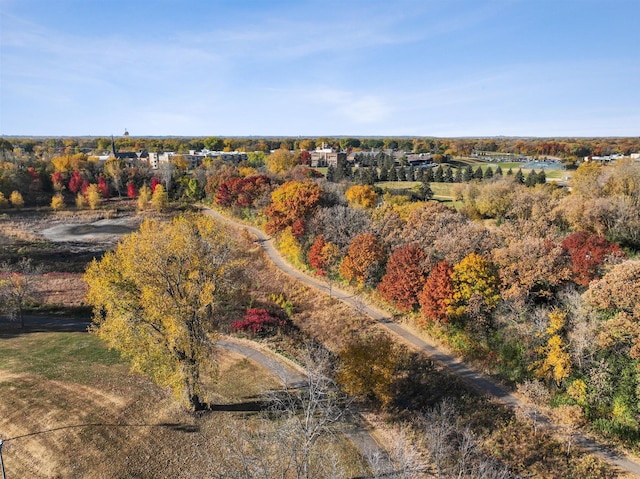 drone / aerial view featuring a rural view