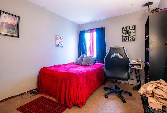 bedroom featuring carpet flooring