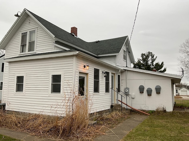 view of home's exterior