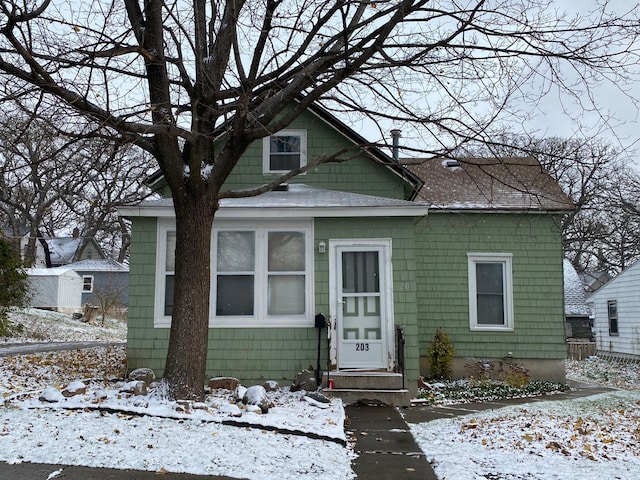 view of bungalow-style house