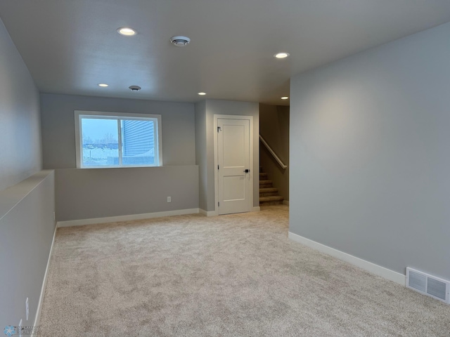 view of carpeted empty room