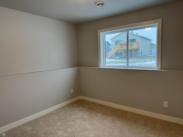 view of carpeted empty room