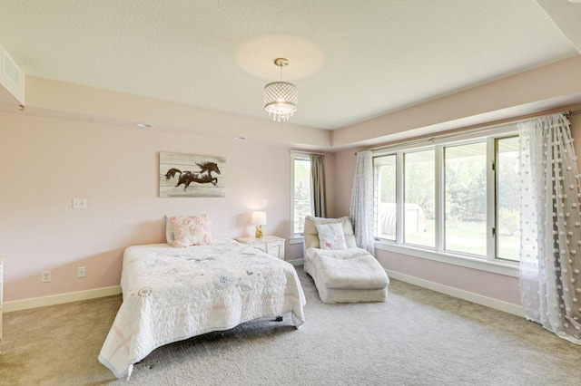 bedroom with carpet floors