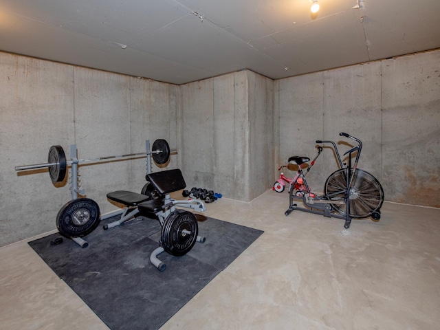 view of workout room