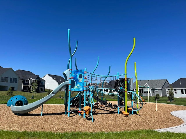 view of jungle gym