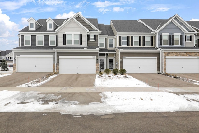 view of front of home featuring a garage