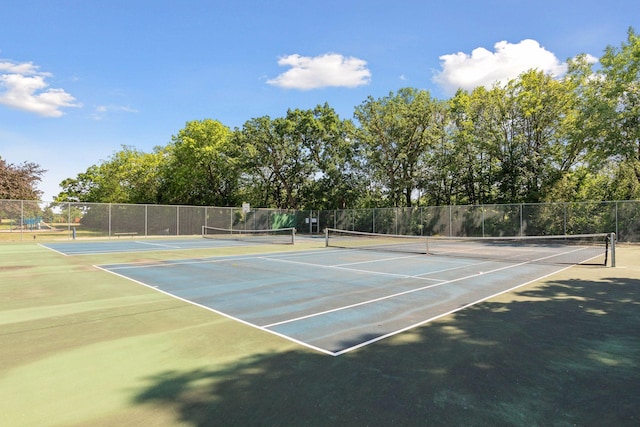 view of sport court