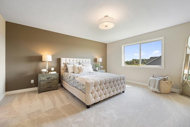 bedroom with carpet