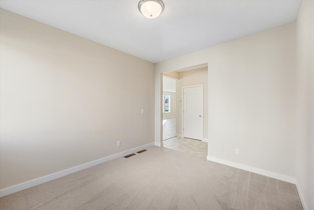 view of carpeted empty room